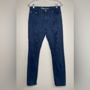 Argonaut Men’s Distressed Blue Jeans Slim 32 x 34